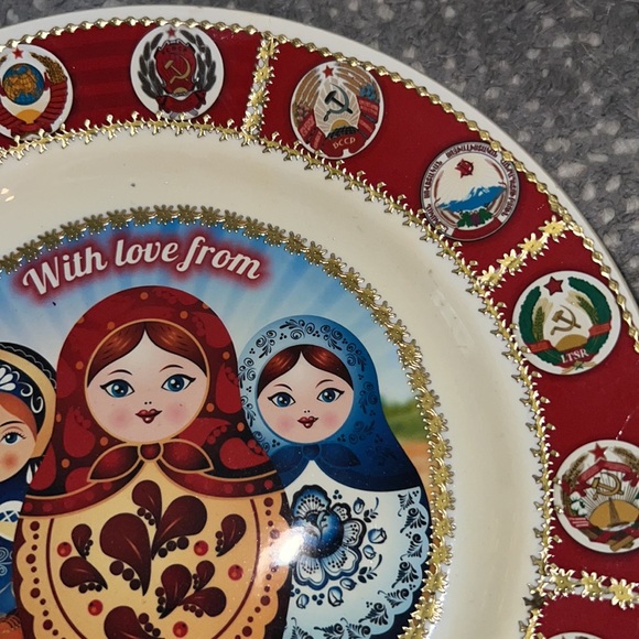 With Love from Russia Plate with holder - Picture 4 of 11